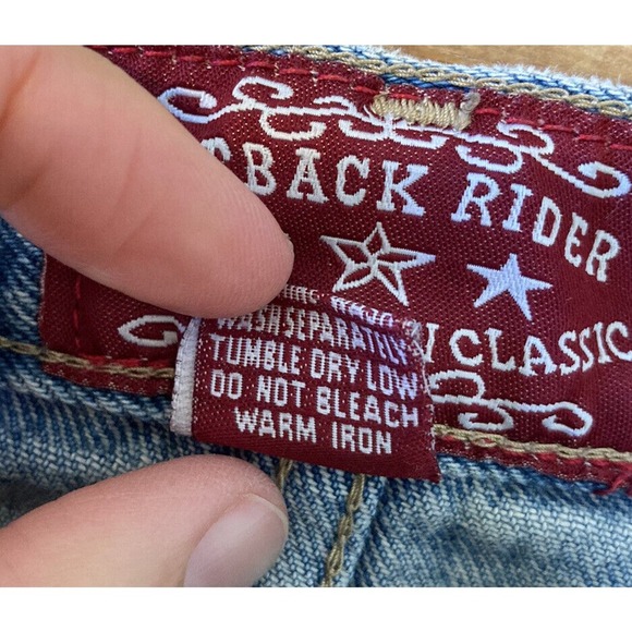 Vintage Outback Rider Straight Leg Jeans Size 28x29 Men’s Blue - Picture 4 of 9